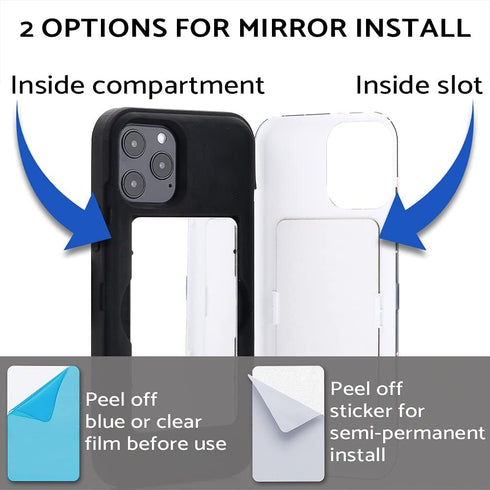 TORU CX PRO for iPhone 12 Pro Max Case Wallet | Protective Shockproof Heavy Duty Cover with Hidden Card Holder & Card Slot | Mirror & Wrist Strap ...