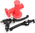 HIAORS 7/8 Pit Dirt Bike Folding Clutch Brake Lever and Motorcycle Handlebar Grips Compatible with 50cc 110cc 150cc SSR 125 Tao tao DB17 Coolster ...