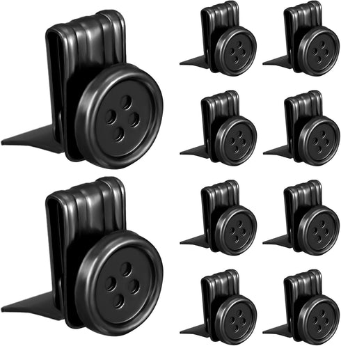 10 Pcs Suspenders Buttons Movable No Sew Button End Brace Clips Suspender Buttons Metal Clip on Buttons for Jeans for Pants Suspenders Hats Jeans ...