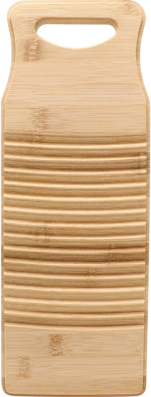 15.7"x5.9" Large Washboard, Hand Washing Board, Laundry Washboard for Hand Washing Clothes, Natural Bamboo Washboards for Laundry, Old Fashioned H...
