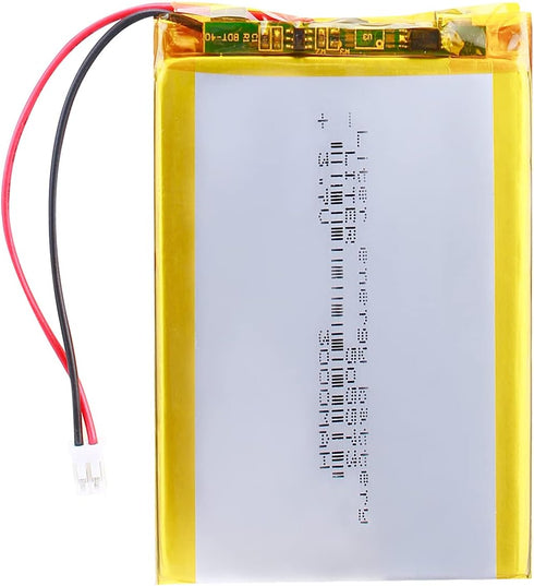 Liter 3.7V 3000mAh 505573 Lipo Battery Rechargeable Lithium Polymer ion Battery Pack with JST 2.0mm Connector...