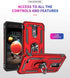 Military Grade Drop Impact for LG Aristo 3 Case,Aristo 2 Case Aristo 2 Plus/Rebel 4 LTE/Phoenix 4/Zone 4 Metal Rotating Ring Kickstand Holder Armo...
