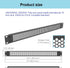 Jingchengmei 1U Hinged Perforated Blank Panel - Steel Rack Mount 1U Spacer Panel for 19-Inch Network Cabinet or Server Rack Enclosure Black...