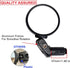 Hafny Bar End Bike Mirror, HD, Blast-Resistant, Glass Mirror, HF-MR090, HF-M951-FR03, HF-M952-FR03 (Silver Glass, 68mm)...