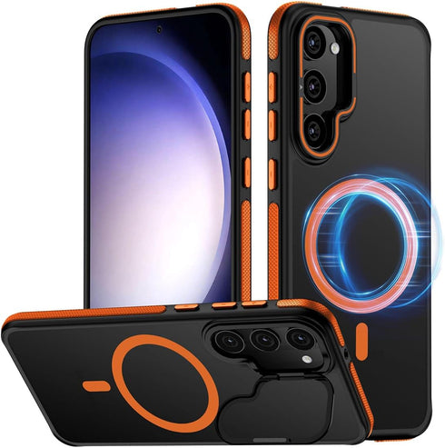 TIANNIUKE for Samsung Galaxy S23 Case, Compatible with MagSafe, Anty-Slip Grip,Military-Grade Protective, Adjustable Kickstand Phone Case, Magneti...
