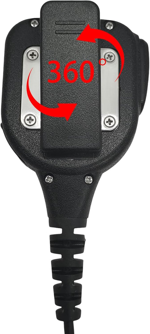 6 Pin Speaker Microphone IP65 Waterproof Shoulder Mic 3.5 Jack for Motorola Ailunce dmr Ham Radio ha1g hd1 hd-1 gp328plus ex500 for Retivise nr30 ...