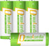 18500 Rechargeable Batteries, 3.7V 1600mAh Li-ion IMR 18500 Battery with Button Top for Solar Garden Light, Flashlight - 4 Pack...