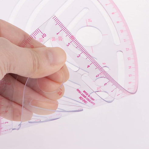 9 Styles Clear Metric Sewing Ruler Set, Plastic Sew French Curve Ruler for Designers, Pattern Maker, Sewing Templates...