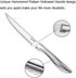 Steak Knives Set of 4, Stainless Steel Serrated Sharp Blade Flatware Steak Knife Set, Hammered Pattern Hollowed Handle,4.5 In,For Kitchen Restaura...