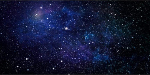 AWERT 48x18 inches Galaxy Aquarium Background Blue Starry Sky Universe Space Fish Tank Background Nebula Stars Terrarium Background...