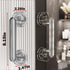 Diamond Suction Cup Door Handle, 2024 New Strong Hold Suction Cup Handle, No-Punching Waterproof Door And Window Handles, Removable Shower Door Ha...