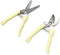 2Pcs Gardening, Flowers, Branches, Trimming Scissors, Stainless Steel Blade Scissors (Ivory White)...