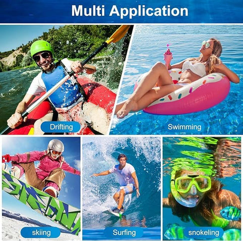 Waterproof Phone Pouch 4Pack, Floating Underwater Phone Case Dry Bag Lanyard Universal IPX8 for iPhone 15 14 13 Pro Max Plus Samsung Galaxy S24 Ul...