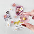 18 Pcs-flower refrigerator magnets, pink refrigerator magnets, cute whiteboard magnets, Girls Locker Magnets (18 Pcs - Pink-Flowers)...