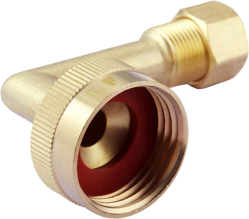 Litorange 2 Pack Lead-Free Brass W10685193 Dishwasher Swivel Gooseneck Elbow Hose Fitting, 3/4" GHT by 3/8" Inch Compression