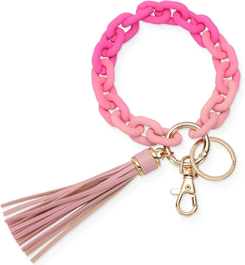 SAVORI Wristlet Keychain Bangle Key Ring Chain Link Bracelet Key Chain Cute Boho Modern Car Keychain Holder...