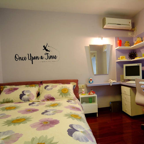 Once Upon a Time Nursery Wall Quotes Decals Vinyl Lettering for Kids Room Decoration Graphic Motto Art Letters...