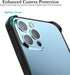 New Aluminum Frame Metal Bumper Frame Slim Hard Case Cover for iPhone13 Pro Max, Metal Frame Armor with Soft Inner Bumper, Raised Edge Protection ...