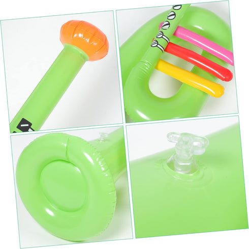 IMIKEYA 3pcs Inflatable Musical Instrument Instruments for Kids Music Decor Inflatable Toy Music Party Decoration Portable Inflation Instrument Bl...