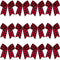WILLBOND 12 Pieces Buffalo Plaid Bows Burlap Decorative Velvet Bows for Wreaths for Valentine Day Gift Wrap Party Decoration(Red and Black,6 x 6 I...