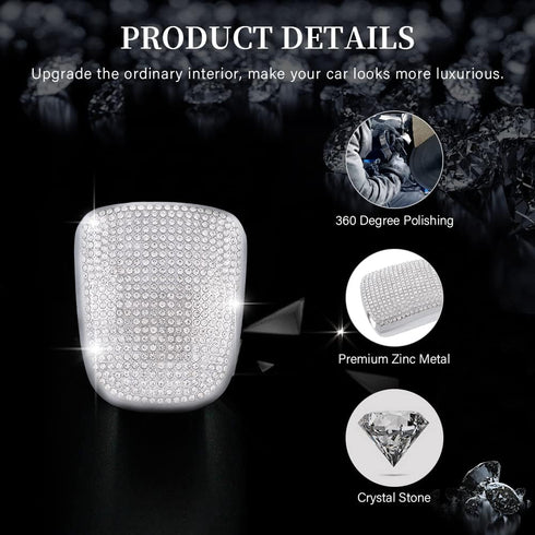 LECART for Dodge Challenger Accessories Charger 2015 2016 2017 2018 2019 2020 2021 2022 Bling Gear Shift Knob Cover Sticker Car Interior Metal Shi...