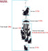 Cat Wind Chimes for Home, Patio, Backyard, Garden Cat Decor, Cats Wind Catcher, Indoor 7 Cats Wind Bells, Outside Mobile Black Cat Wind Chime Fest...