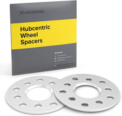 5mm Hubcentric Wheel Spacers (5x112 and 5x100, 57.1mm Bore, No Lip) Compatible with Audi TT A3 A4 A6 A8 S4 S6 S8 Volkswagen Jetta Golf GTI R32 Cor...