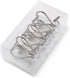 Nickel Shower Curtain Hooks, Rust Proof Shower Curtain Rings for Bathroom, Silver Metal Decorative Shower Curtain Hooks Hangers for Shower Curtain...