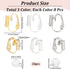1 Box 36Pcs Brass Clip on Earrings Gold Clip on Earrings Converter Silver Painless with Comfort Pads Non Pierced Earring Components Clip Earring F...