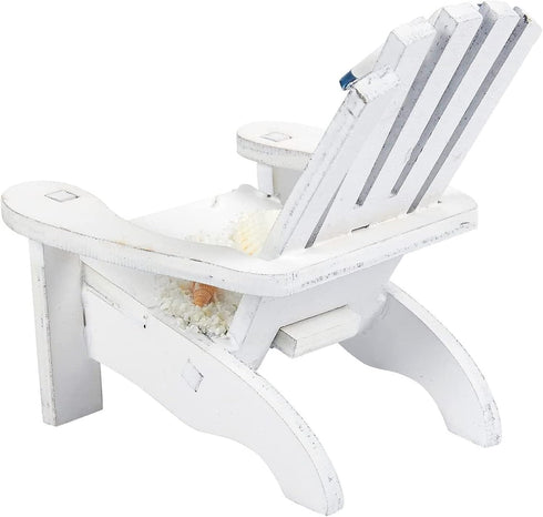 Set of 4 Mini Beach Chair for Bathroom, Nautical Home Decor, Ocean Decorations, & Beach Decor (4 in)...