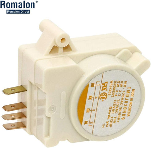 Romalon WR09X10049 Defrost Timer Control Replacement Part Fit for G-E Hot-Point Refrigerator Replaces WR09X0278 SWR9X412 SWR9X413 SC952