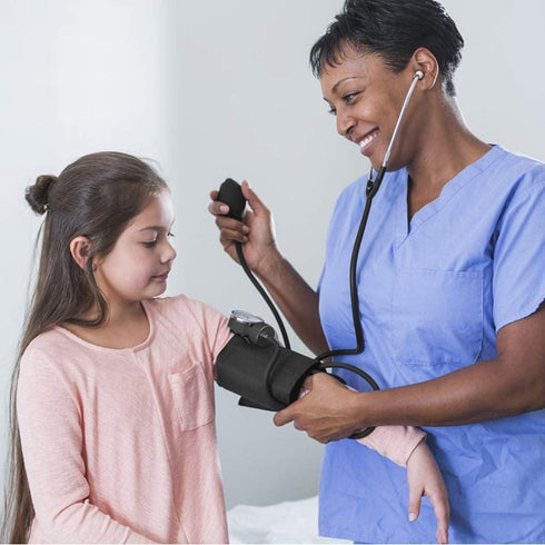 LotFancy Aneroid Sphygmomanometer, Pediatric BP Cuff, Child & Small Cuff, Professional Manual Blood Pressure Cuff, 7.2"-10.5", with Zipper Case...