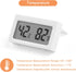 4-Pack Indoor Thermometer Hygrometer,Digital Temperature Sensor Humidity Meters Gauge, LCD Room Monitoring Display for Cars Bedrooms Baby Rooms