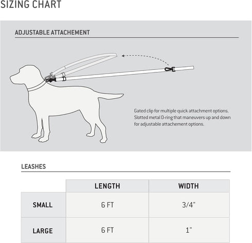 Carhartt Pet Durable Nylon Webbing Leashes for Dogs, Reflective Stitching for Visibility, Shaded Spruce, Large...
