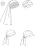 Simplicity Head Wraps and Hat Sewing Pattern Kit, Code S9519, Sizes XS-S-M-L, Multicolor...