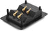 Facmogu 2PCS Rectangle 4-Way Speaker Terminal Box, Gold-Plated Binding Post Terminal Cable Connector for DIY Applications, Terminal Cups with 2 Pa...