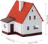 One Set N Scale 1:160 Model Village House Assembled Model Architectural Building Layout JZN03R...
