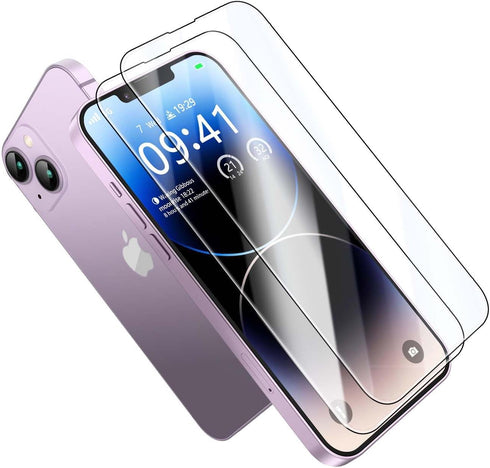 MOCOLL for iPhone 14 Screen Protector ?Military Grade Tempered Glass? Drop Protection, Full Coverage, Scratch Resistant, Screen Protector 14, 2 Pa...