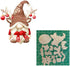 Christmas Santa Gnome Man Metal Die Cuts, Christmas Layered Gnome Cutting Dies Cut Stencils Card Paper Craft DIY Template Metal Cutting Dies Album...