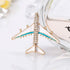 YAZILIND Rhinestone Aircraft Airplane Brooch Pins Women Breastpin Corsage Girls Jewelry Gift...