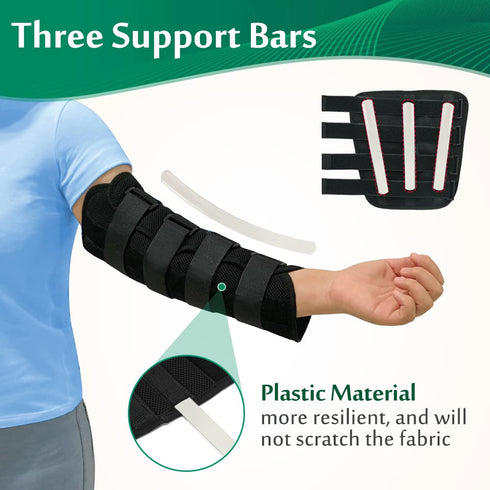 Elbow Splint Tendonitis Elbow Brace Ulnar Nerve Cubital Tunnel Brace for Sleeping Elbow Immobilizer Arm Splint Support for Pain Relief Arthritis E...
