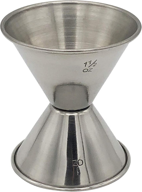 Hudson & Lane Stainless Steel Cocktail Barware Double Measuring Jigger 1 oz x 1.5 oz...