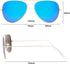 livho Sunglasses for Men Women Aviator Polarized Metal Mirror UV 400 Lens Protection (Gold Purple/Blue)...