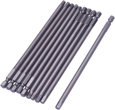 Utoolmart H5 Magnetic Hex Head Screwdriver Bits, 1/4 Inch Hex Shank 150mm Length S2 Power Tools 10Pcs...
