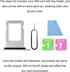 ASDAWN for iPhone 12 Pro Max SIM Card Slot Tray Holder Replacement for iPhone 12 Pro SIM Card Tray Slot Waterproof Rubber Ring and SIM pin(Single ...