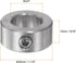 4pcs Shaft Collar 3/4" Bore 304 Stainless Steel Set Screw Shaft Collars, 1-1/4" OD, 9/16" Width, for Wheel Barrow Axle, Gearbox Assemblies, Machin...