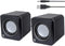 MANHATTAN USB Powered Stereo Speaker System - Small Size - with Volume Control & 3.5 mm Audio Plug to Connect to Laptop, Notebook, Desktop, Comput...