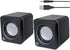MANHATTAN USB Powered Stereo Speaker System - Small Size - with Volume Control & 3.5 mm Audio Plug to Connect to Laptop, Notebook, Desktop, Comput...