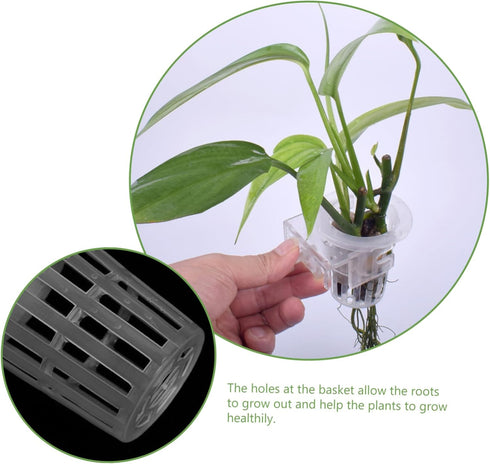 2pcs Hanging Aquarium Planter Aquarium Plant Baskets Water Plant Grass Cups Aquarium Plant Pots Aquaponics Plant Pot Aquatic Planting Baskets Fish...