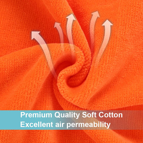 MICHLEY Animal Hooded Baby Towel Washcloth, Toddler Premium Cotton Absorbent Bathrobe for Girls Boys 0-6T (Fox)...
